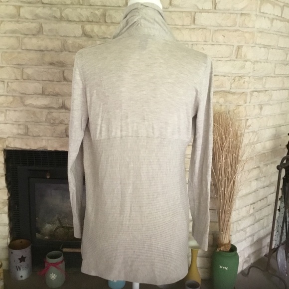 INC WATERFALL SWEATER WITH RUFFLE FRONT - Picture 2 of 7